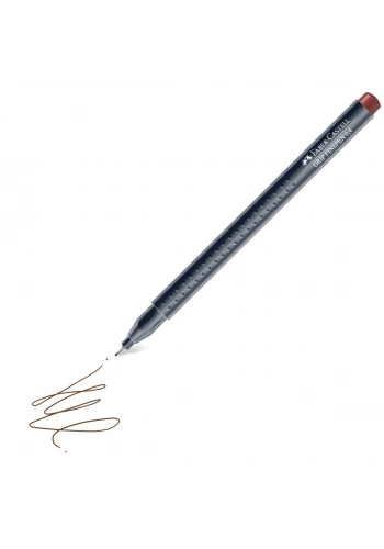 Faber Castell Grip Finepen 0.4 Keçeli Kalem Kahverengi