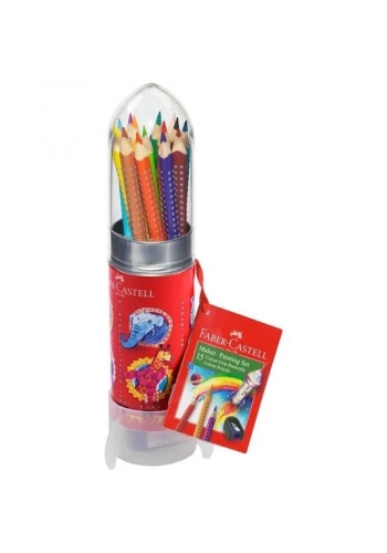 Faber Castell Grip Kuru Boya Kalemi Seti Roket 15 Renk