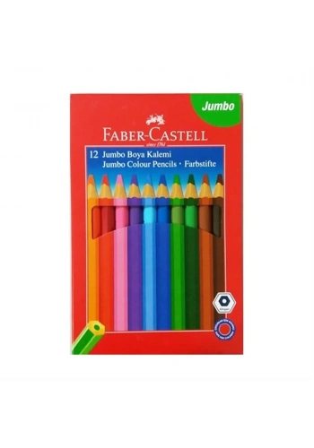 Faber Castell Jumbo Boya Kalemi Altıgen12 Renk