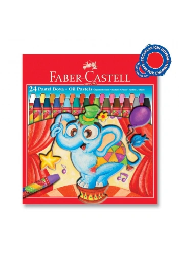 Faber Castell Karton Kutu Pastel Boya 24 Renk