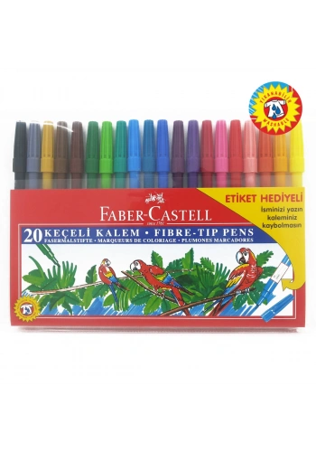 Faber Castell Keçeli Kalem 20 Renk