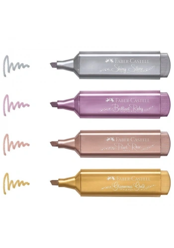 Faber Castell Metalik İşaretleme Kalemi Seti 4 Renk Set-1