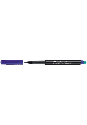 Faber Castell Multimark 1523 Permanent Asetat Kalemi 0.4 mm (S) MAVİ