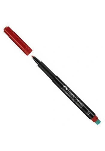 Faber Castell Multimark 1525 Permanent Asetat Kalemi 1.0 mm (M) KIRMIZI