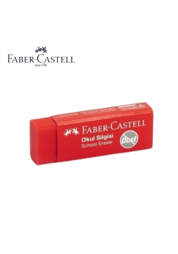 Faber Castell Okul Silgisi Kırmızı Büyük
