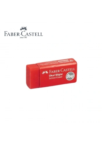 Faber Castell Okul Silgisi Kırmızı Orta