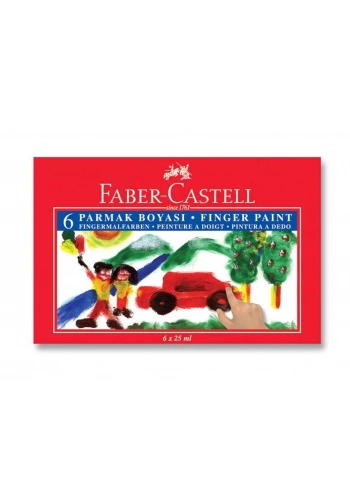 Faber Castell Parmak Boyası 6 Renk x 25 ml.