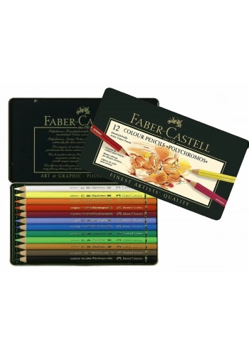Faber Castell Polychromos Kuru Boya Kalemi Seti 12 Renk