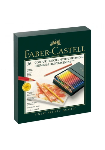 Faber Castell Polychromos Kuru Boya Kalemi Seti 36 Renk Studio Box
