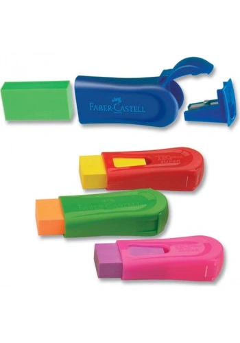 FABER-CASTELL REDLİNE SİLGİLİ KALEMTRAŞ (124024)