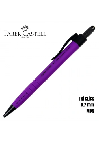 Faber Castell Tri Click Versatil Kalem 0.7mm Mor