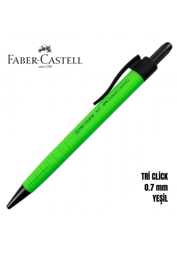Faber Castell Tri Click Versatil Kalem 0.7mm Yeşil