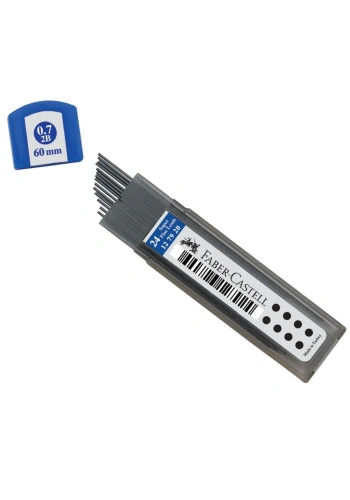 Faber Castell Versatil Uç Super Fine 0.7mm 2B 60mm 24lü