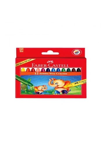 Faber Castell Wax Crayons Mum Boya Jumbo 12 Renk 120040