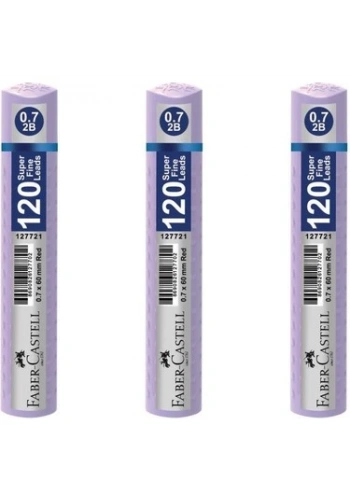FABER GRIP MİN 0.7 PASTEL MOR 60 mm 120 Lİ TÜP 127738