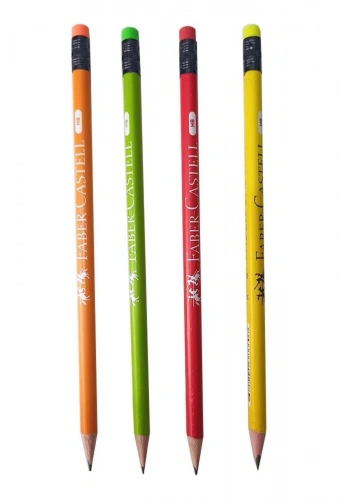 FABER ŞÖVALYE SİLGİLİ KURŞUN KALEM HB CANLI RENKLER 72 Lİ 000045