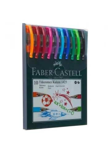 Faber Tükenmez Kalem 10 Lu Poşet 1425 142557