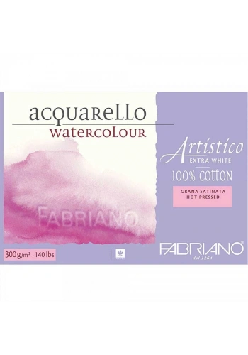 Fabriano Artistico Extra White Sulu Boya Defteri Sıcak Baskı - Düz Doku 300 gr. 26x36 cm. 12 yaprak