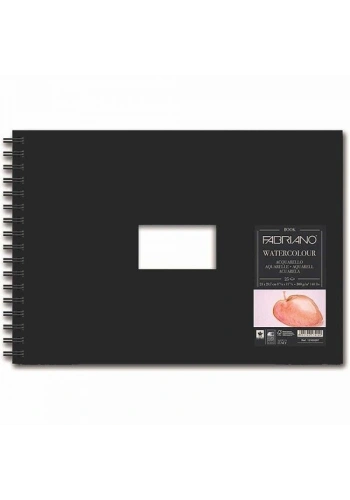 Fabriano Watercolour Book Sert Kapak Spiralli Sulu Boya Defteri Soğuk Baskı 300 gr. A4 25 yaprak