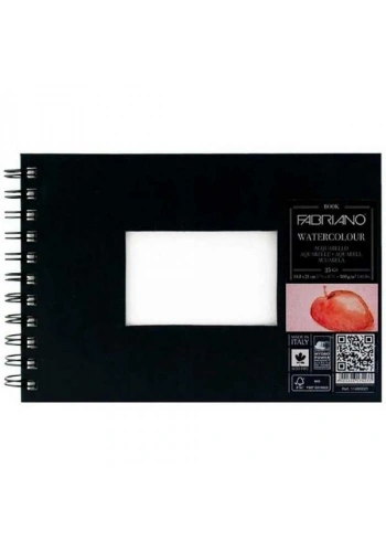 Fabriano Watercolour Book Sert Kapak Spiralli Sulu Boya Defteri Soğuk Baskı 300 gr. A5 25 yaprak
