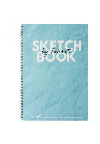 Fanart Academy Sketch Book 120 GR Spiralli 50 YP A4 Turkuaz 8671