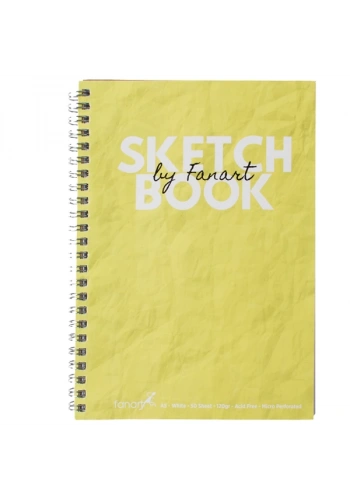 Fanart Academy Sketch Book 120 GR Spiralli 50 YP A5 Sarı 8674