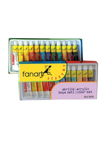 Fanart Akrilik Boya Academy Tüp 12 Lİ 12 ML F-2000.S12