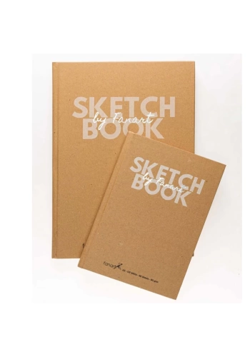 Fanart Sketch Book Academy Kraft Sert Kapak A4 96 YP F-8691