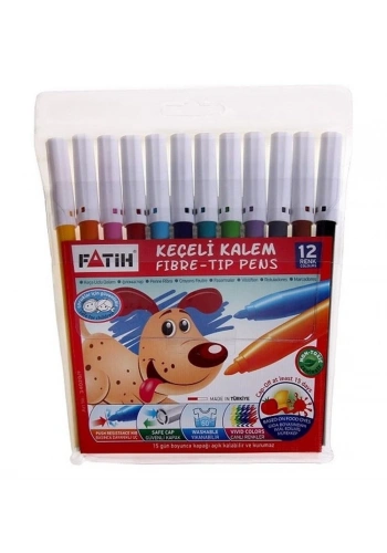 Fatih Keçeli Boya Kalemi Seti 12 Renk