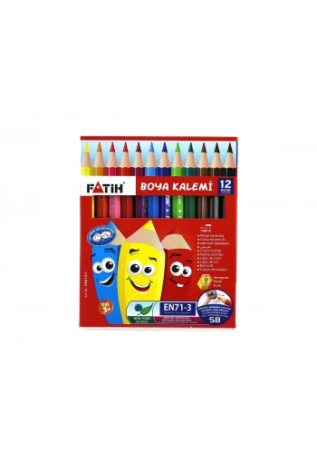 Fatih Kuruboya 12 Renk Set Yarım Boy