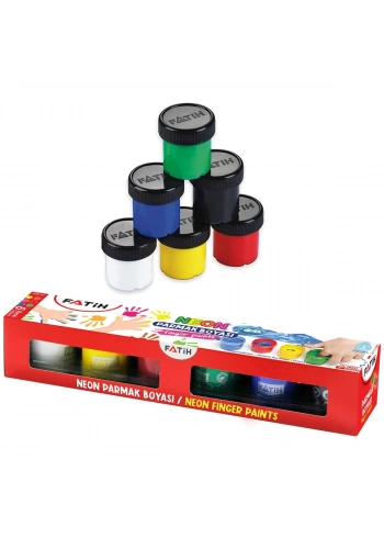 FATİH PARMAK BOYASI NEON 6 RENK 6x25ML FA50002FB6S
