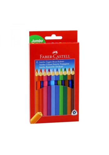 FC Jumbo Üçgen Kuru Boya 12 Renk Karton Kutu (5171116615)