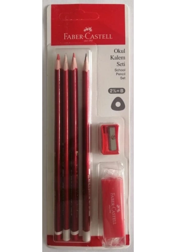 FC Okul Kurşun Kalem Seti (2 Ad. Kurşun ve Kırmızı Kalem + Silgi + Kalemtıraş )(5244000026)