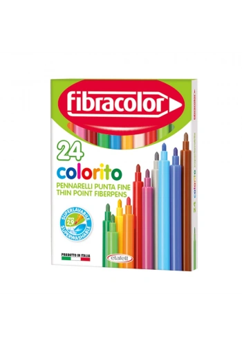 Fibracolor Colorito Keçeli Boya Kalemi 24 Renk