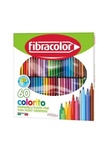 Fibracolor Colorito Keçeli Boya Kalemi 60 Renk