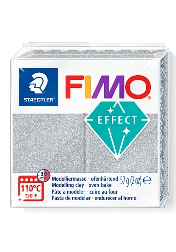 Fimo 8010-812 Modelleme Kili Effect Simli Gümüş 57gr