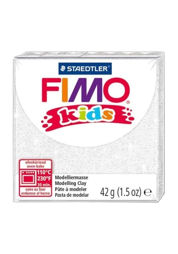 Fimo Kids Modelleme Kili 42 g Yaldızlı Beyaz