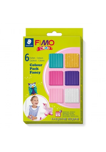 Fimo Kids Polimer Kil Seti 6 Renk x 42 gr. PARLAK RENKLER