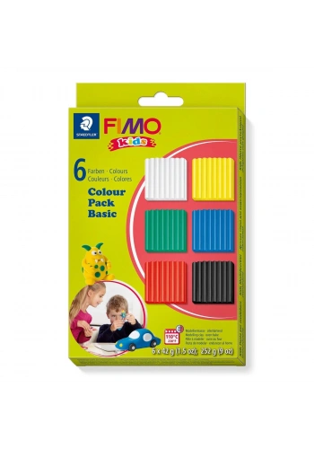 Fimo Kids Polimer Kil Seti 6 Renk x 42 gr. MAT RENKLER