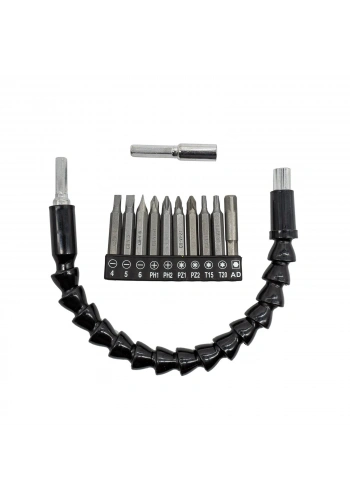 Flex Bükülebilir Esnek Şaft Bits Uzatma Adaptörü Bits Uçlar Seti 12 Parça