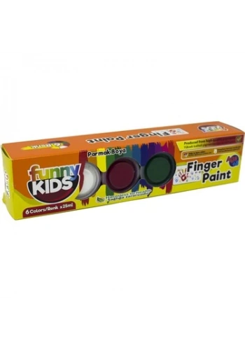 FUNNY KIDS 1700 6 RENK PARMAK BOYASI 25 ml 05689