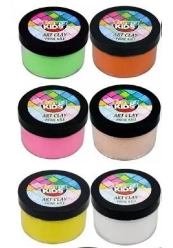 Funny Kids Art Clay Kil Karışık Renk 6Lı (FNNY-KİL-05***)