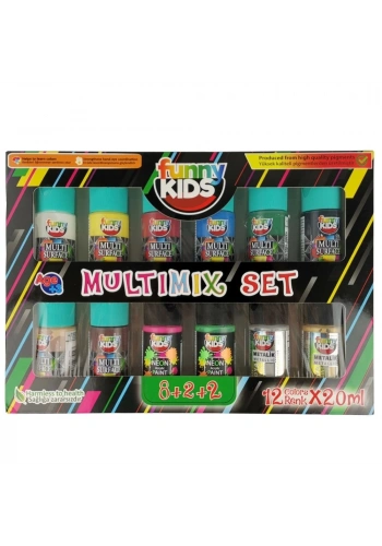 Funny Kids Multımıx 20 ML 12 Li Set 2100