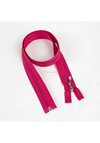 Fuşya Mont Fermuarı 80cm