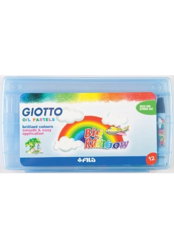 Giotto Big Rainbow Yağlı Pastel 12li Plastik Kutu