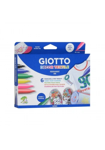 Giotto Decor Tekstil Boyası Askılı 6 Renk Set