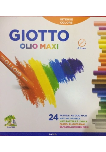 Giotto Olio Yağlı Pastel Boya Silindir 24 Renk Karton Kutu (293100)