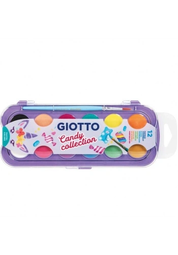 Giotto Sulu Boya 12 Renk Pastel Tonlar 30 mm. Çap