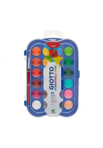 Giotto Sulu Boya 23mm 24 Renk 1 Fırça Hediyeli