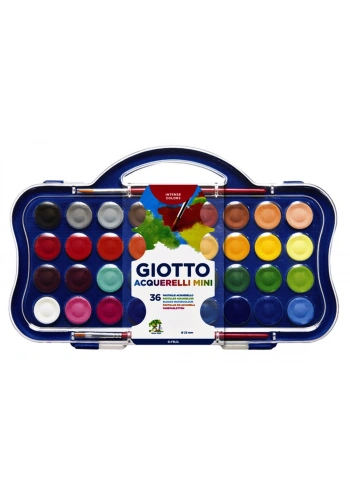 Giotto Sulu Boya 23mm 36 Renk 2 Fırça Hediyeli